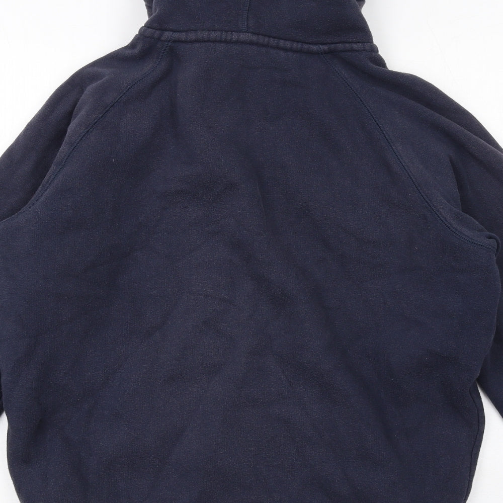 Jack Wills Mens Blue Cotton Full Zip Hoodie Size M