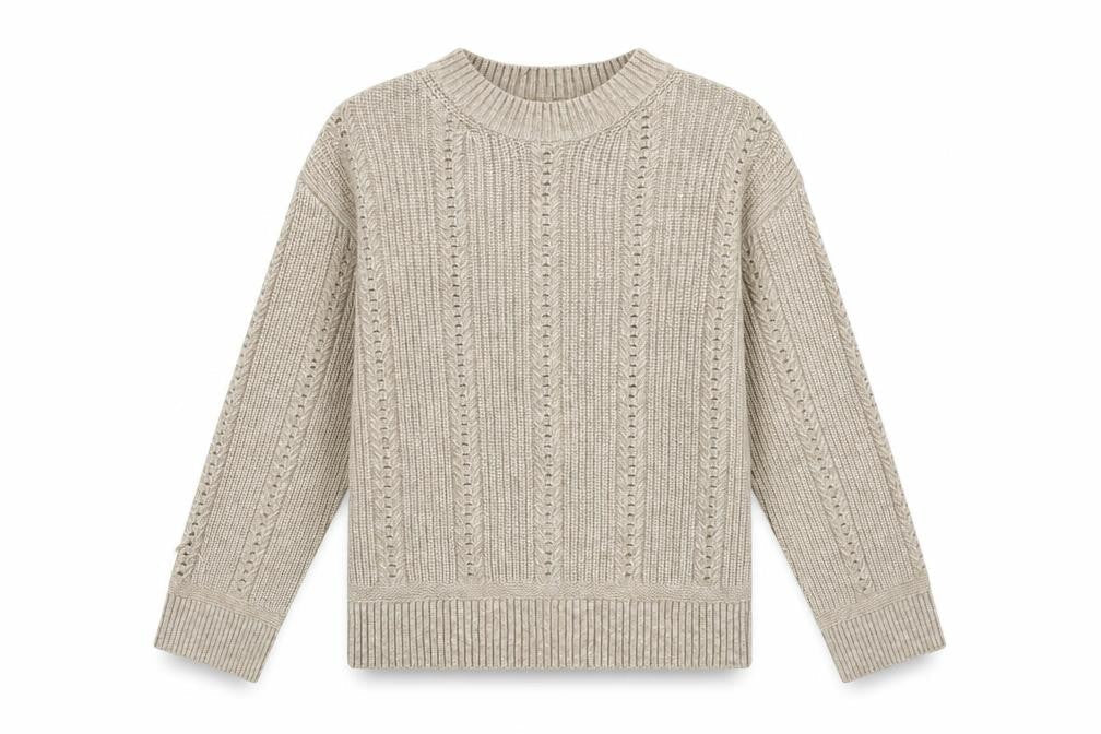 Marks and Spencer Womens Brown Round Neck Polyester Pullover Jumper Size S