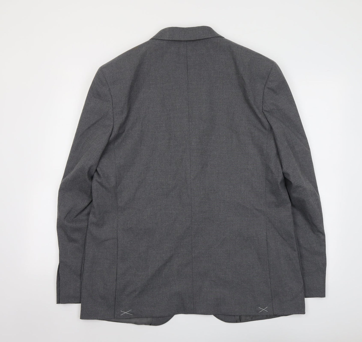 Marks and Spencer Mens Grey Polyester Jacket Suit Jacket Size 42 Regular
