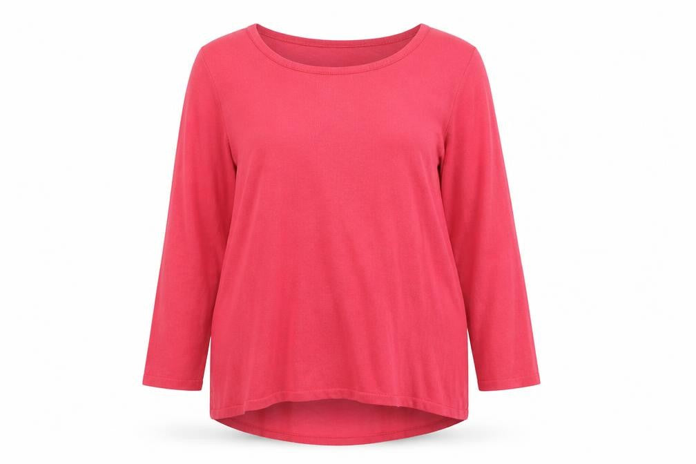 Marks and Spencer Womens Pink Round Neck Viscose Pullover Jumper Size 14