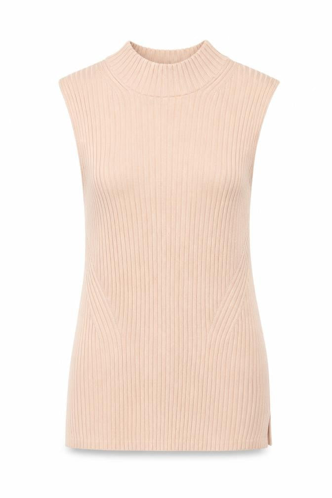 Womens UK Size L French Connection Pink Polyester Tank