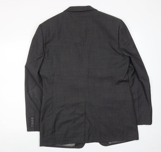 Marks and Spencer Mens Grey Wool Jacket Suit Jacket Size 40 Regular