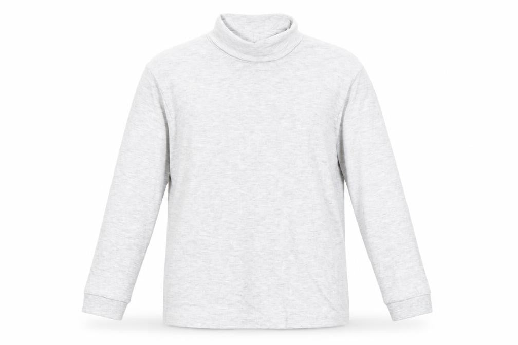 Marks & Spencer Boys Grey Polyester Basic T-Shirt Size 9-10 Years High Neck Pullover