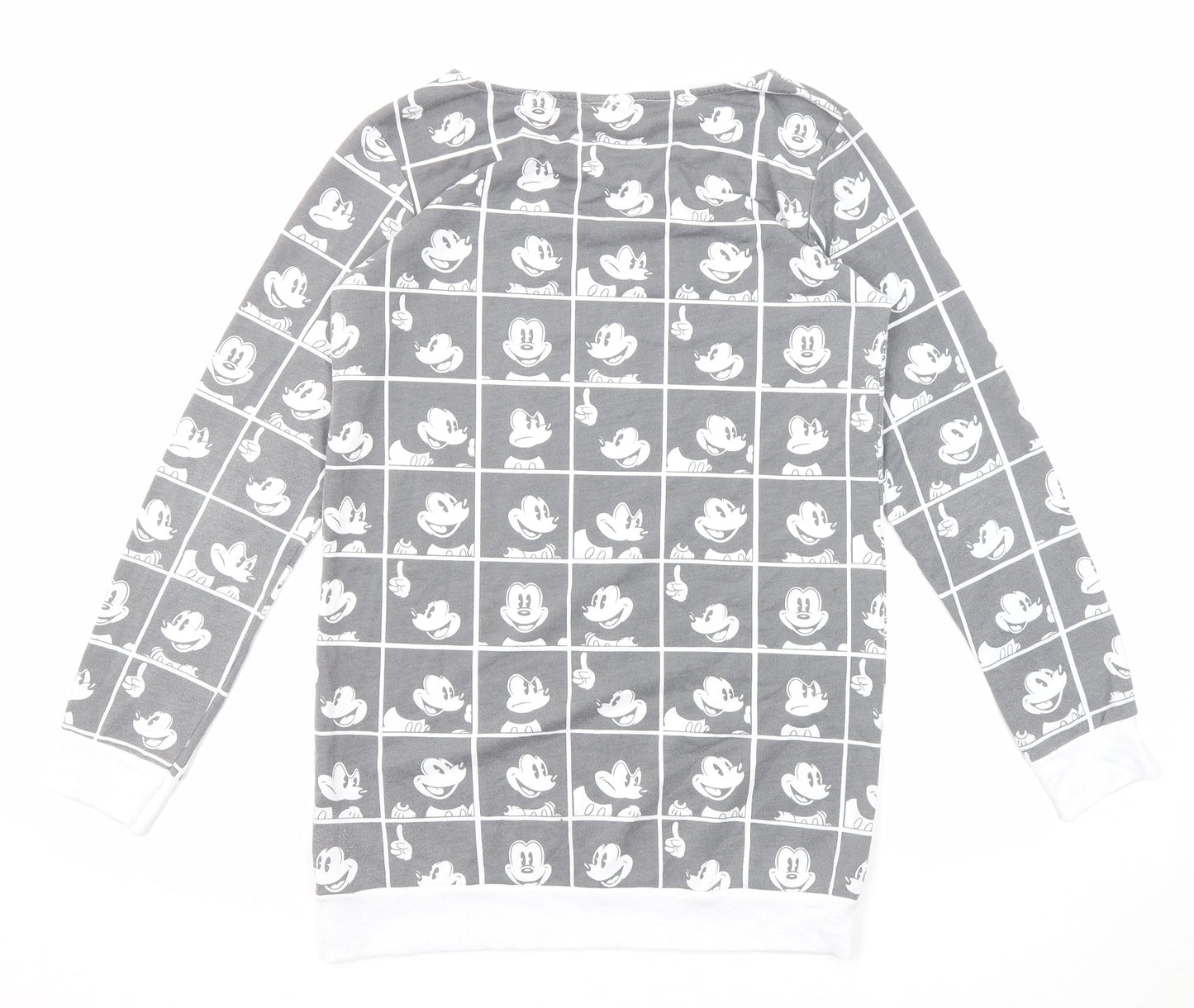 Disney Womens Grey Polyester Pullover Sweatshirt Size 6 Pullover - Mickey Mouse