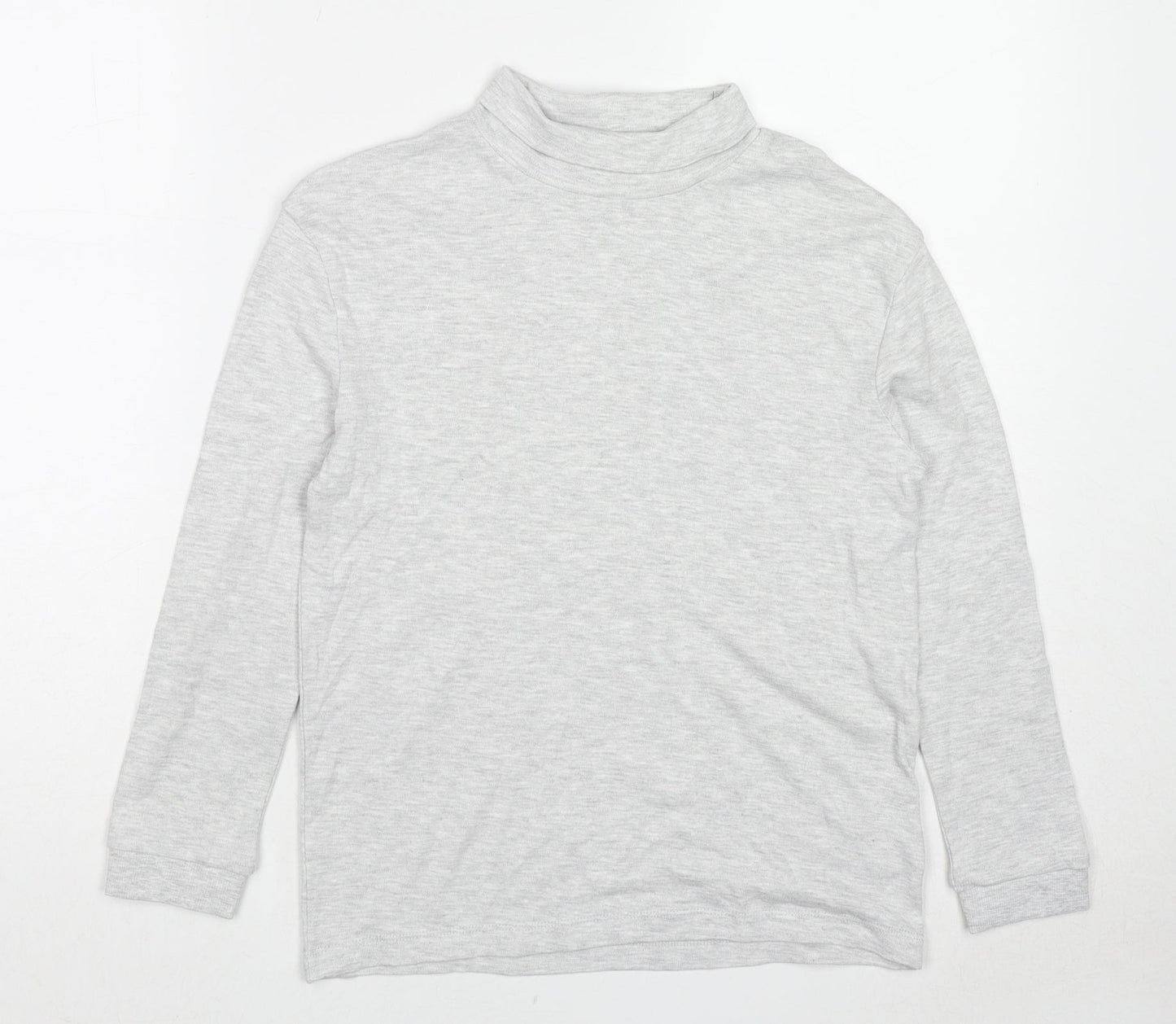 Marks and Spencer Boys Grey Cotton Pullover Sweatshirt Size 9-10 Years Pullover