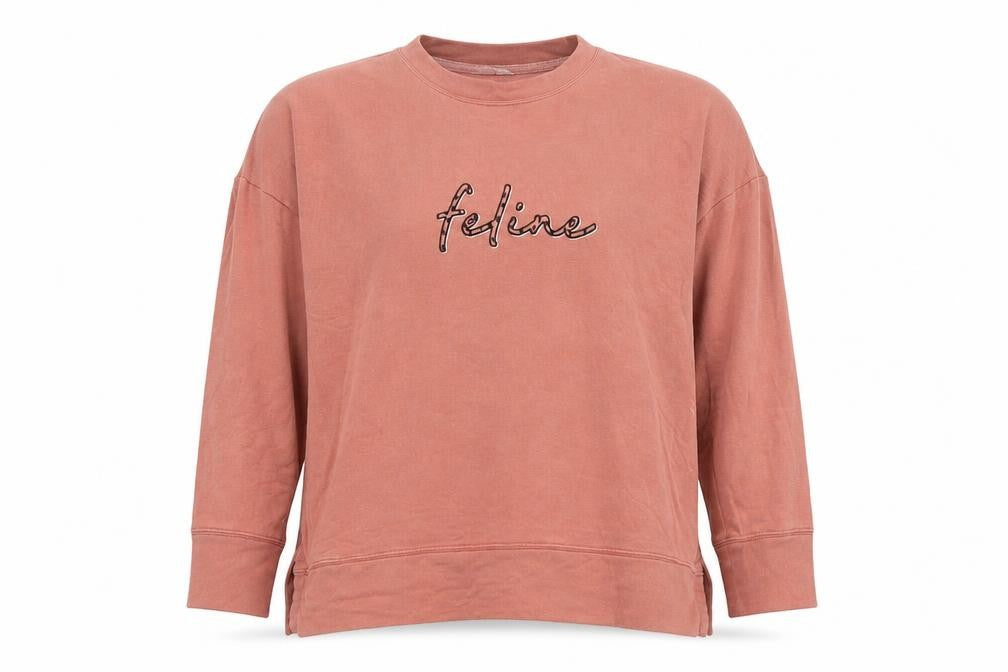 Marks and Spencer Womens Beige Viscose Pullover Sweatshirt Size 14 Pullover - Feline