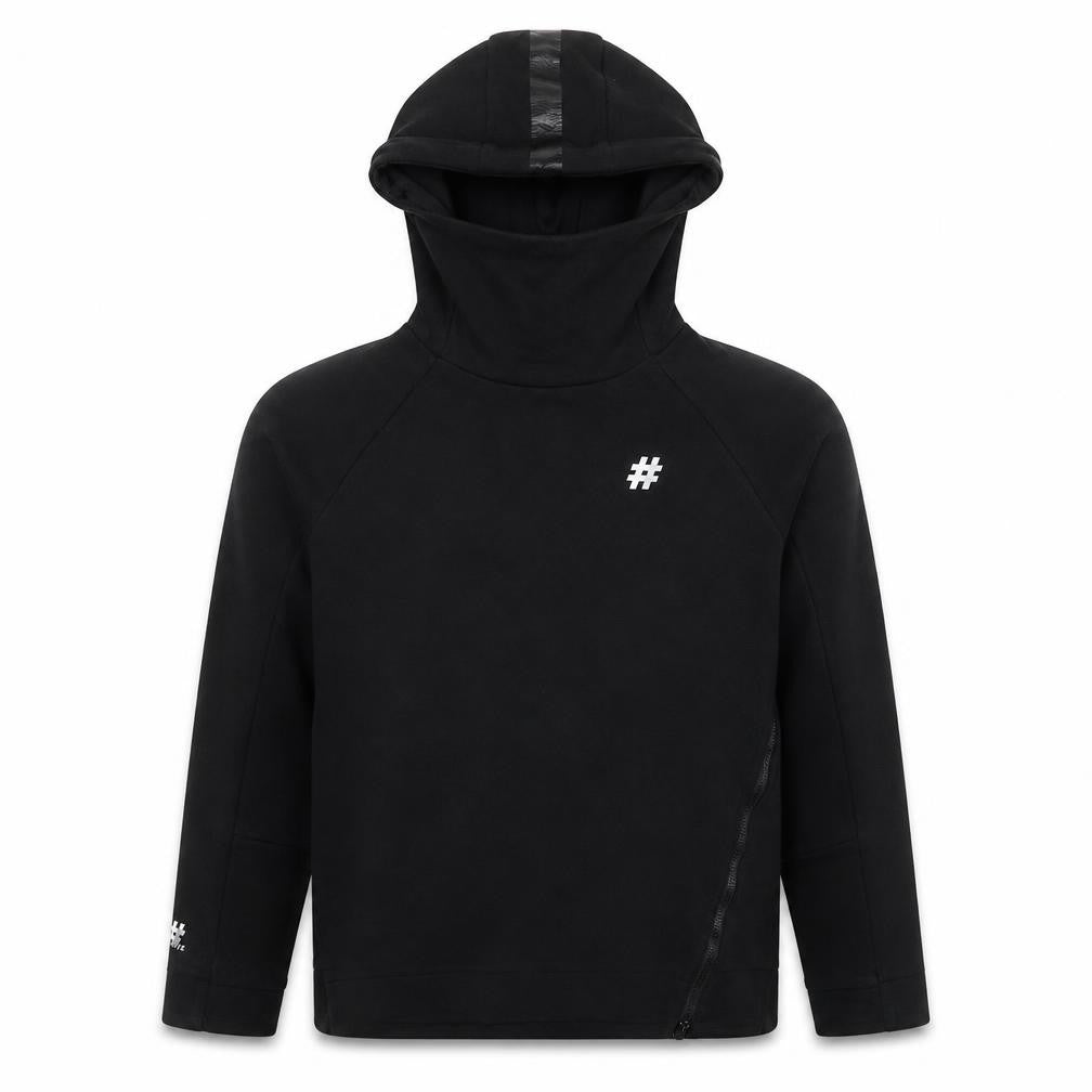 Free The Future Boys Black Cotton Pullover Hoodie Size 13 Years Pullover - Hashtag