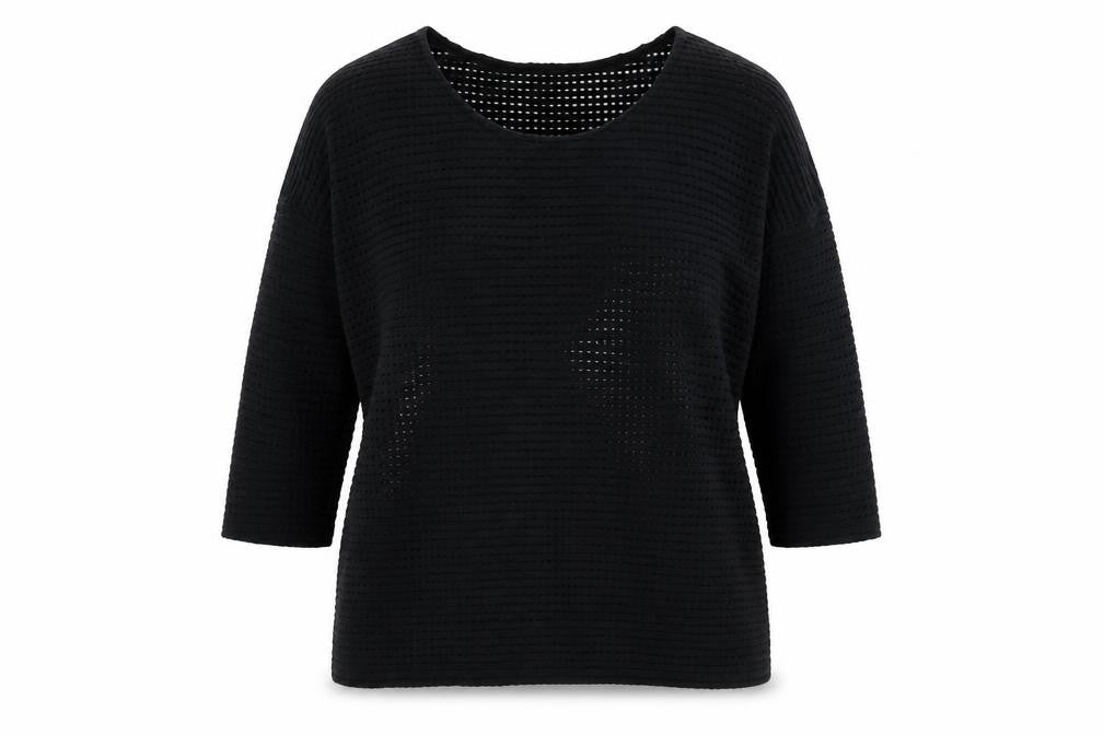 Womens UK Size S French Connection Black Polyester Blouse