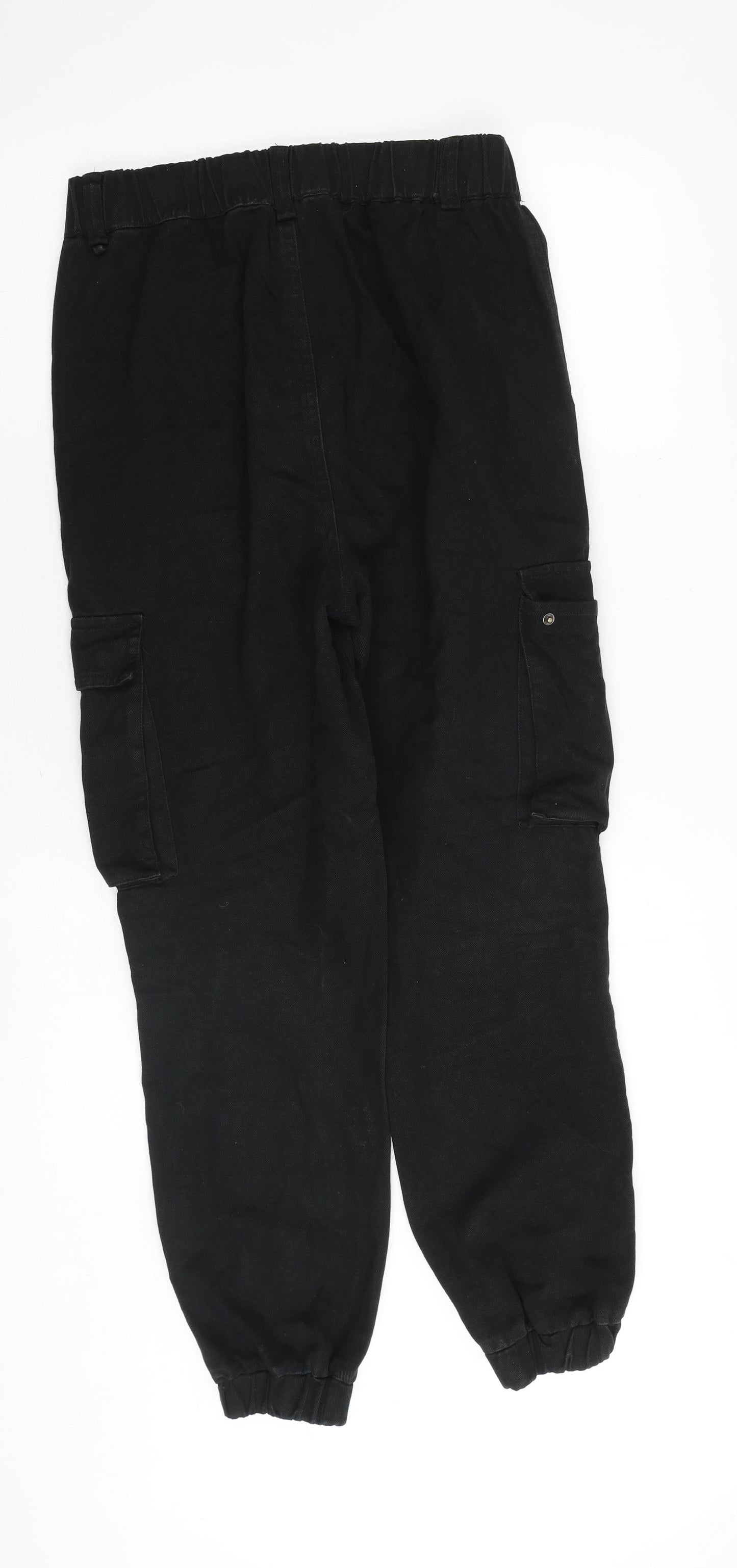 Don't Call me Jennyfer Womens Black Cotton Straight Jeans Size 30 in Regular Zip