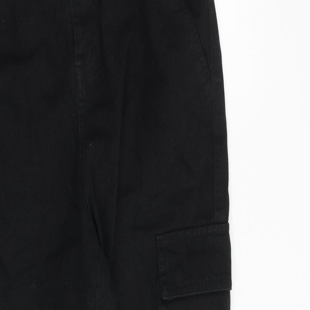 Don't Call me Jennyfer Womens Black Cotton Straight Jeans Size 30 in Regular Zip