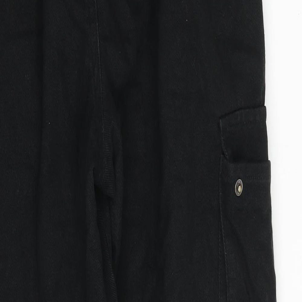 Don't Call me Jennyfer Womens Black Cotton Straight Jeans Size 30 in Regular Zip