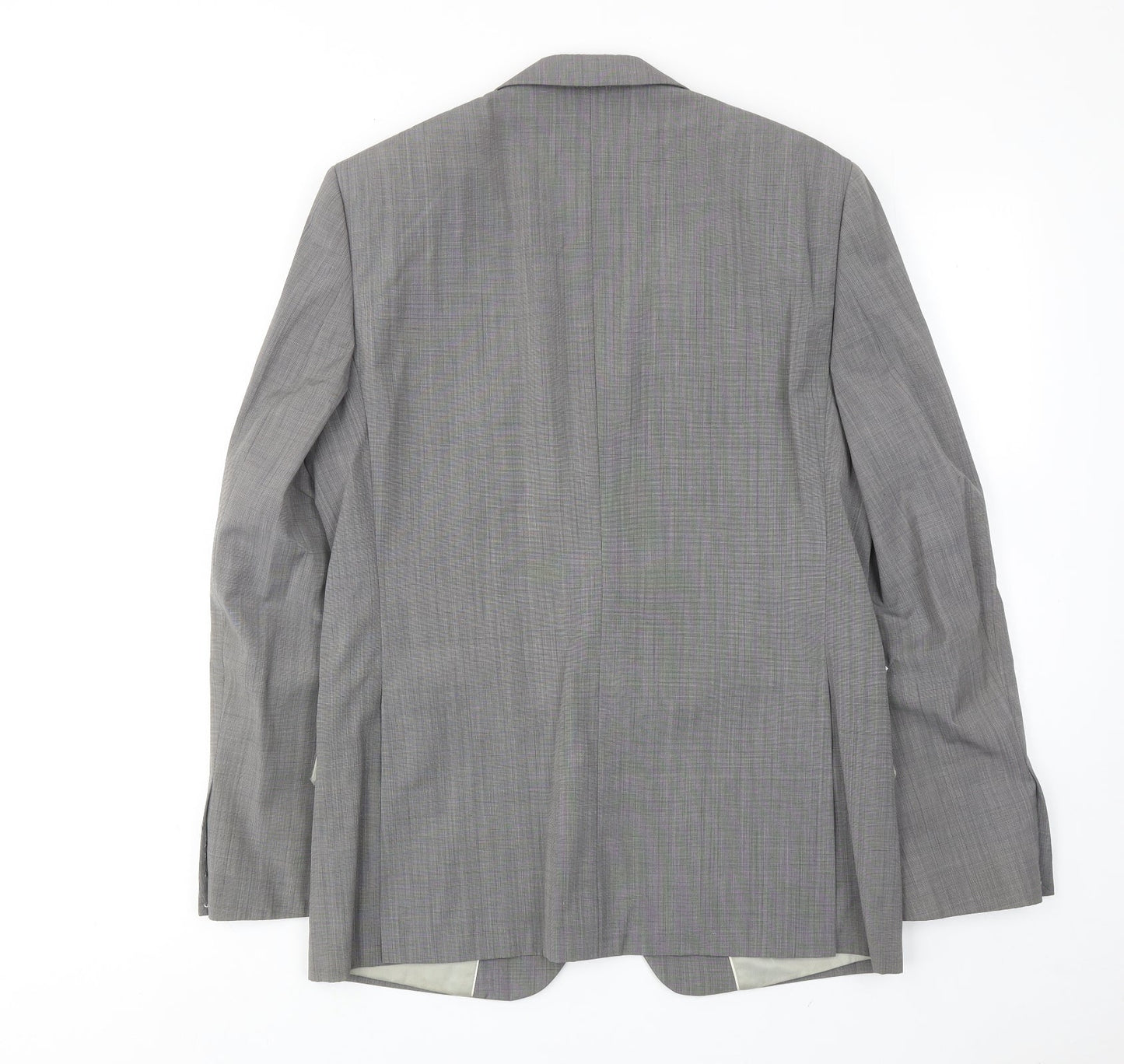 French Connection Mens Grey Wool Jacket Suit Jacket Size 38 Regular