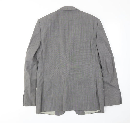 French Connection Mens Grey Wool Jacket Suit Jacket Size 38 Regular