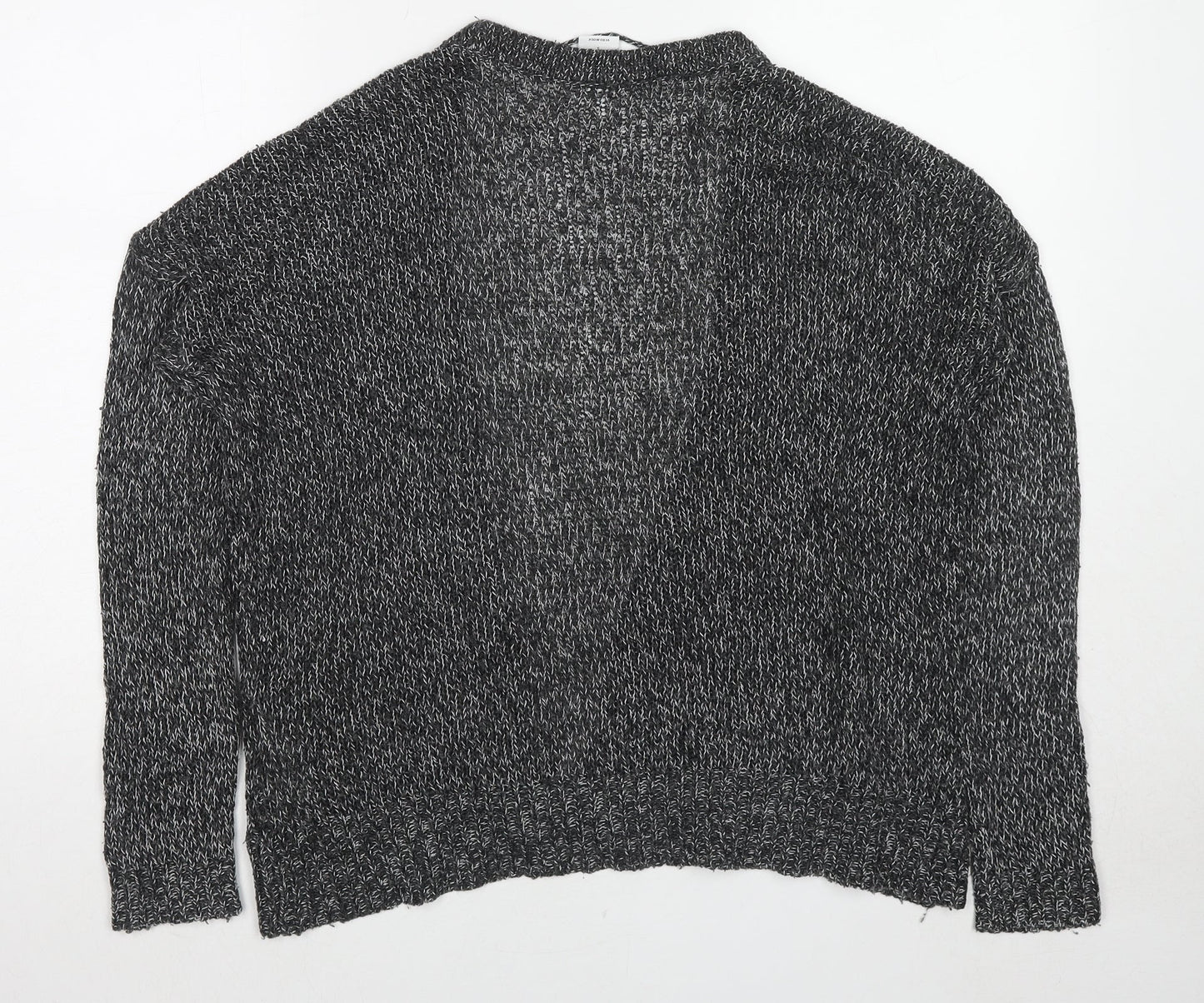 VERO MODA Womens Black V-Neck Acrylic Cardigan Jumper Size S