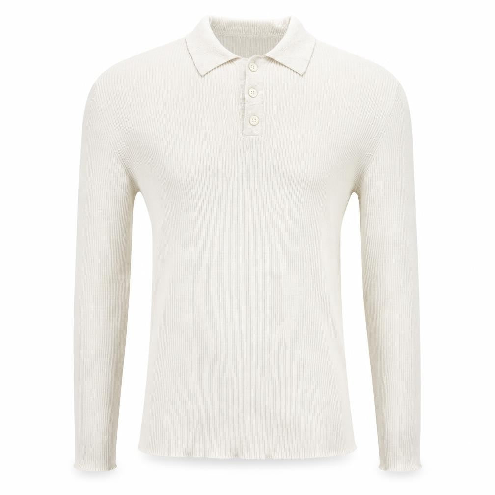 ASOS Mens Beige Cotton Polo Size M Collared Button