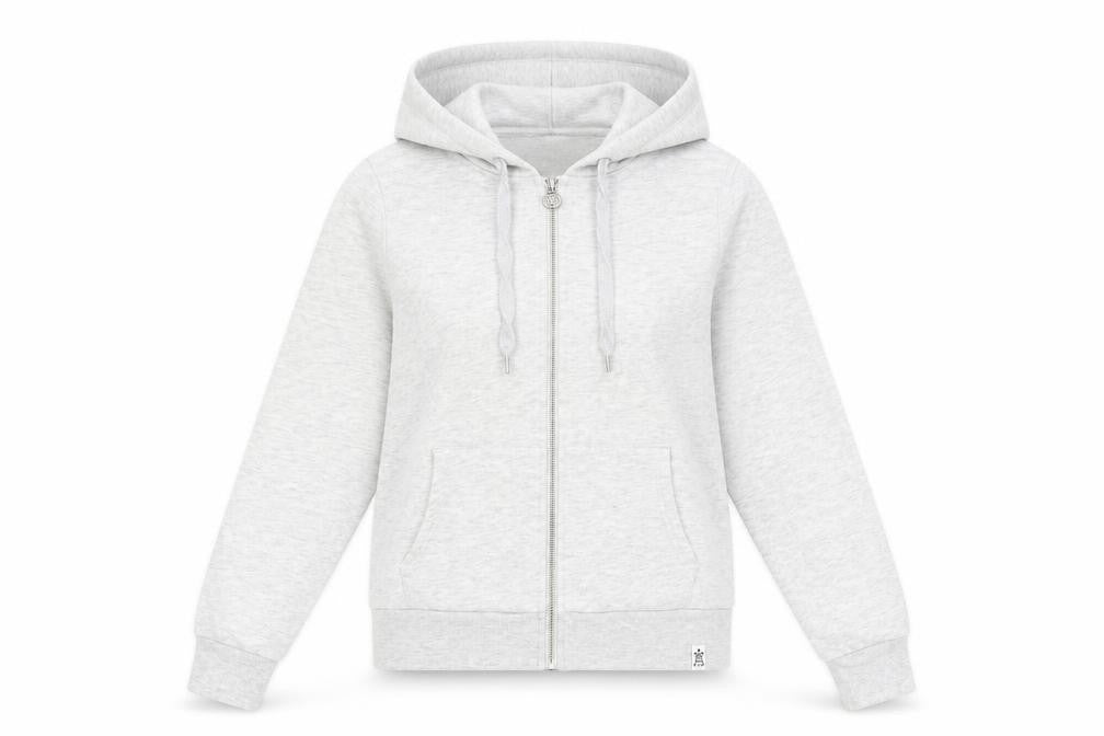FB Sister Womens Grey Cotton Full Zip Hoodie Size XS Zip