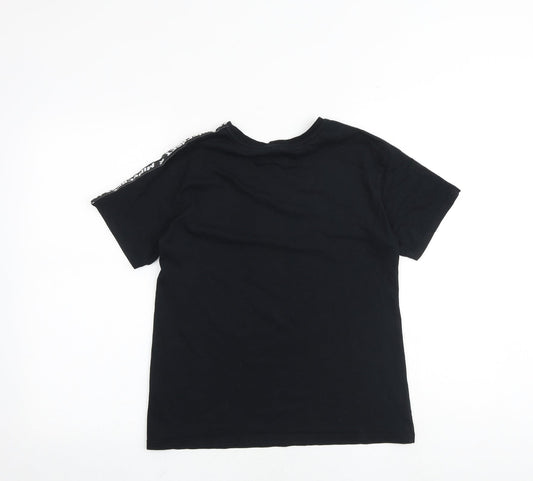 Mojang Boys Black 100% Cotton Basic T-Shirt Size 13-14 Years Round Neck Pullover - Minecraft