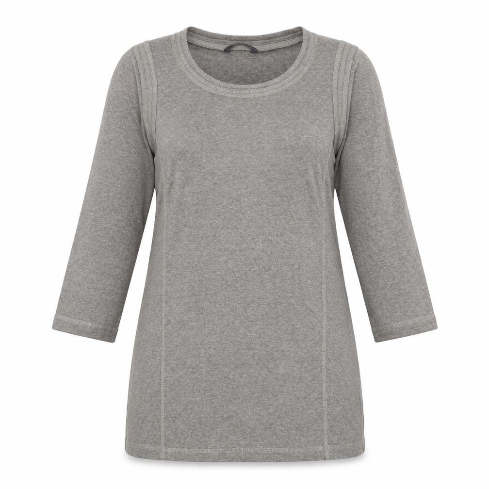 Marks and Spencer Womens Grey Polyester Basic Blouse Size 12 Round Neck