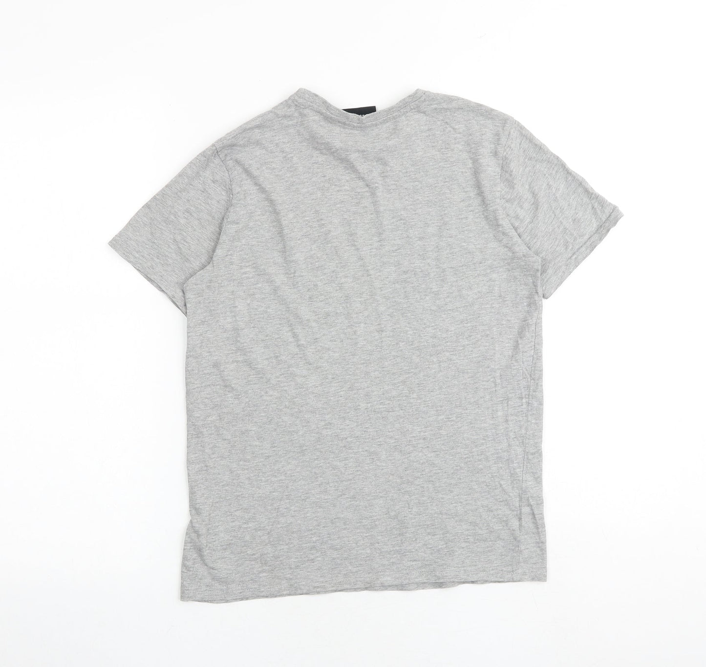 Fortnite Boys Grey 100% Cotton Basic T-Shirt Size M Round Neck Pullover