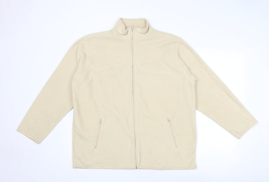 EWM Womens Beige Jacket Size 18 Zip