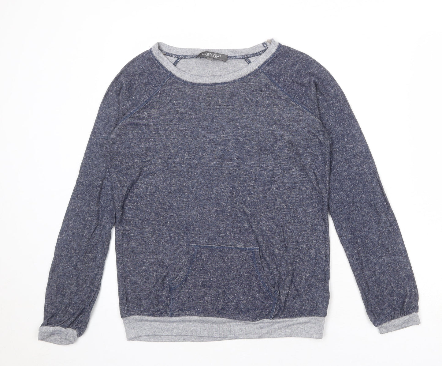 Limited Collection Womens Blue Viscose Pullover Sweatshirt Size 8 Pullover
