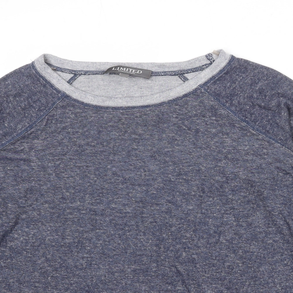 Limited Collection Womens Blue Viscose Pullover Sweatshirt Size 8 Pullover