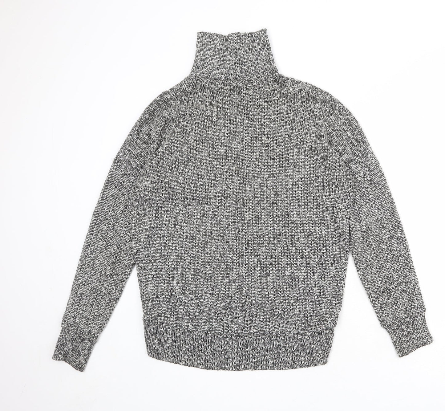 Topshop Womens Grey High Neck Polyester Pullover Jumper Size 10