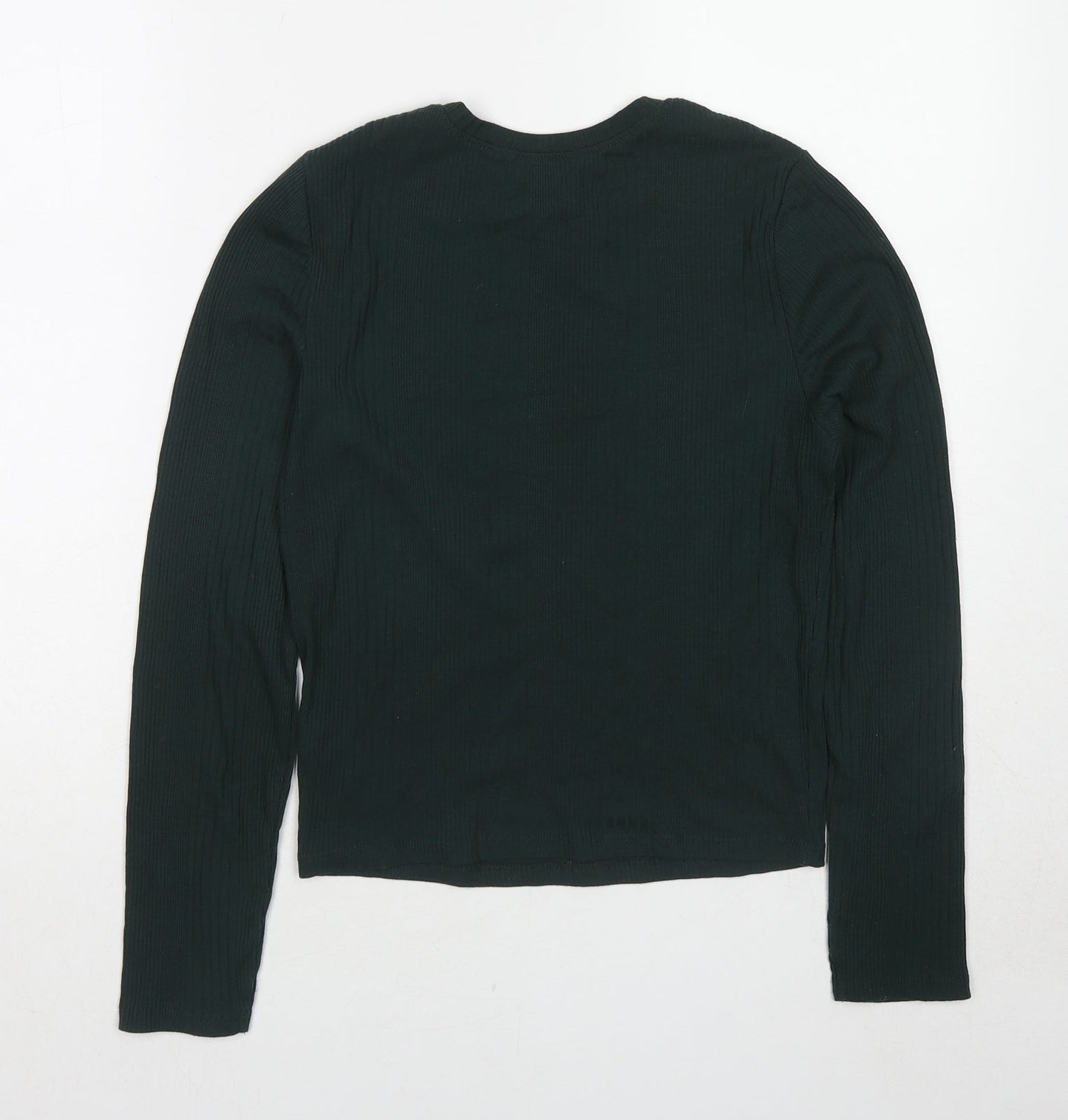 New Look Womens Green Round Neck Polyester Pullover Jumper Size 14
