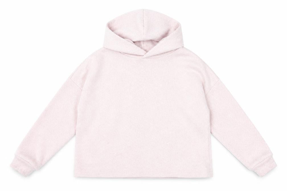 Marks and Spencer Girls Pink Viscose Pullover Hoodie Size 7-8 Years Pullover