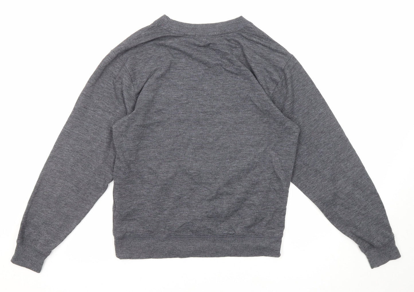 New Look Womens Grey Polyester Pullover Sweatshirt Size 6 Pullover - Party like a lob-star