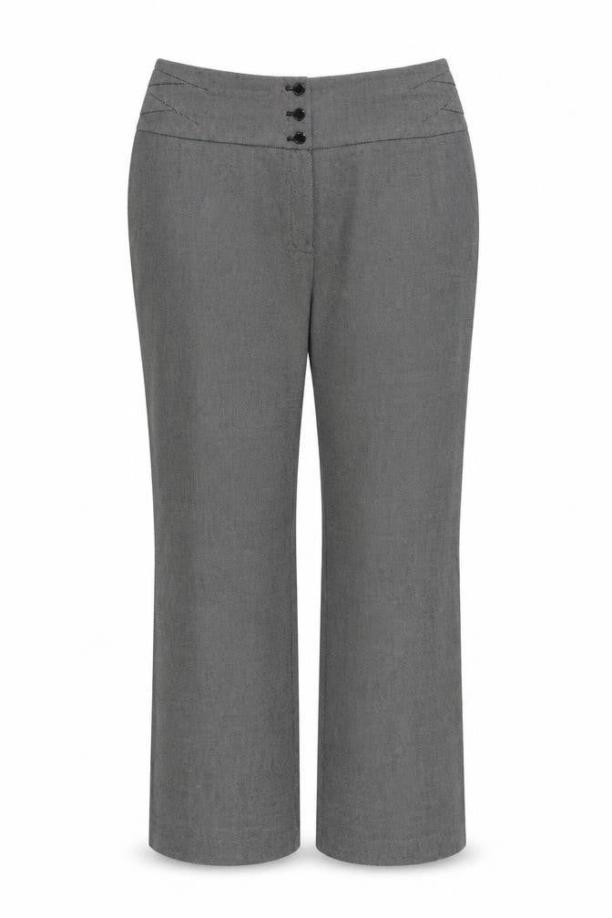 Marks and Spencer Womens Grey Polyester Trousers Size 20 Regular Zip
