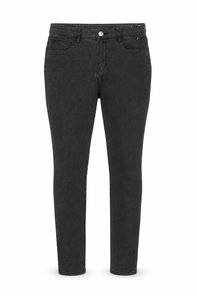 H&M Girls Black Cotton Skinny Jeans Size 13-14 Years Regular Zip