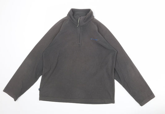 Mountain Life Mens Grey Paisley Polyester Pullover Sweatshirt Size S