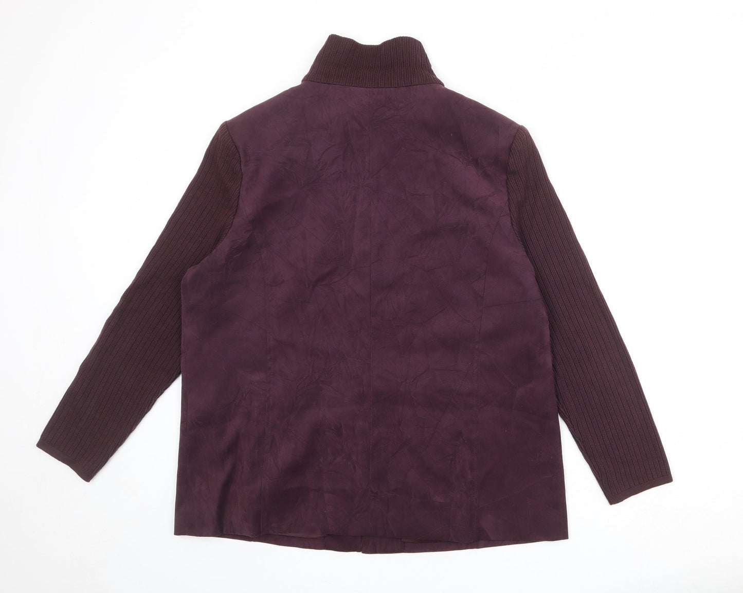 Oscar B Womens Purple Jacket Size 20 Zip