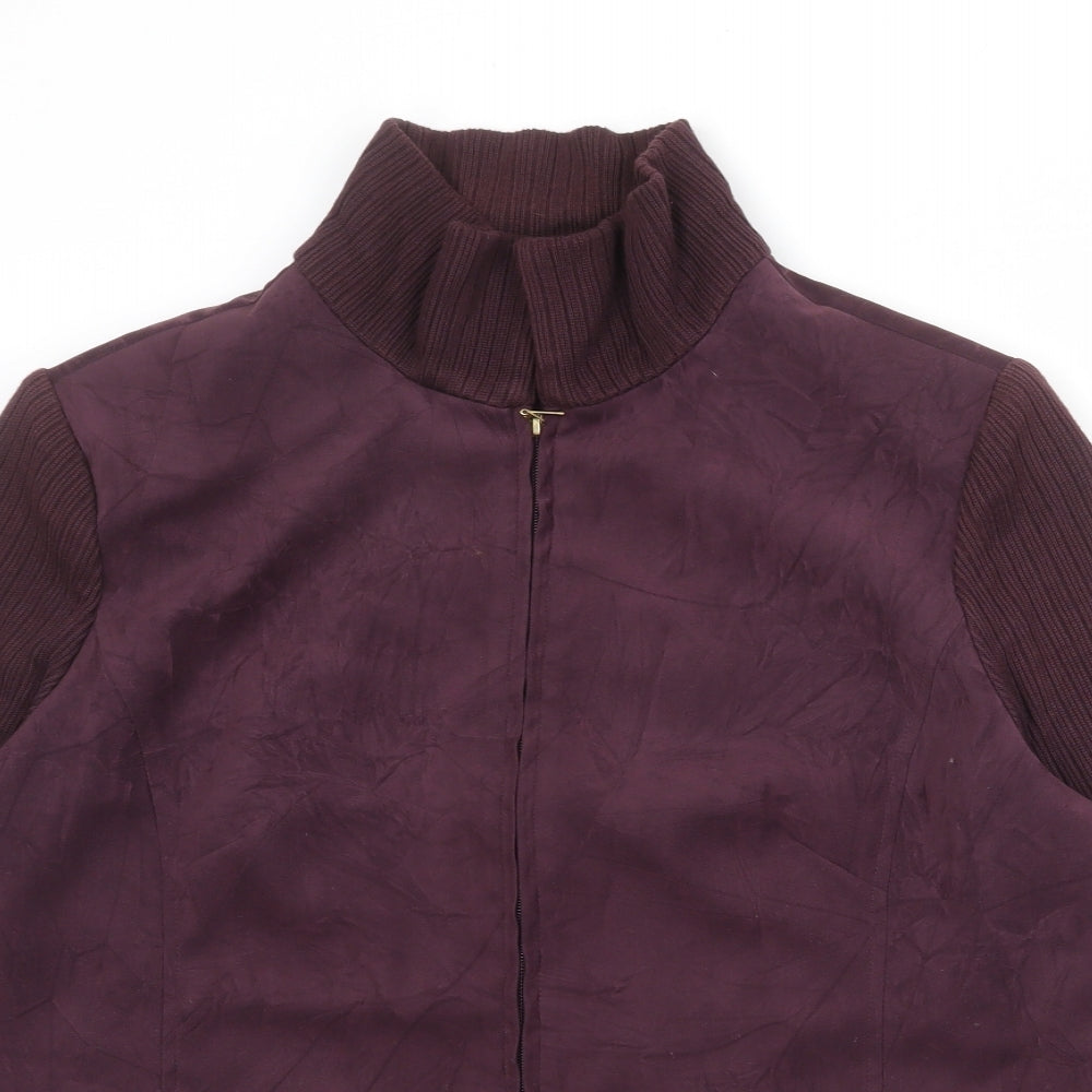 Oscar B Womens Purple Jacket Size 20 Zip