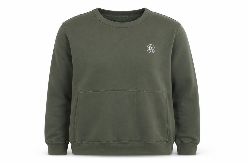 USA Strong Womens Green Cotton Pullover Sweatshirt Size XL