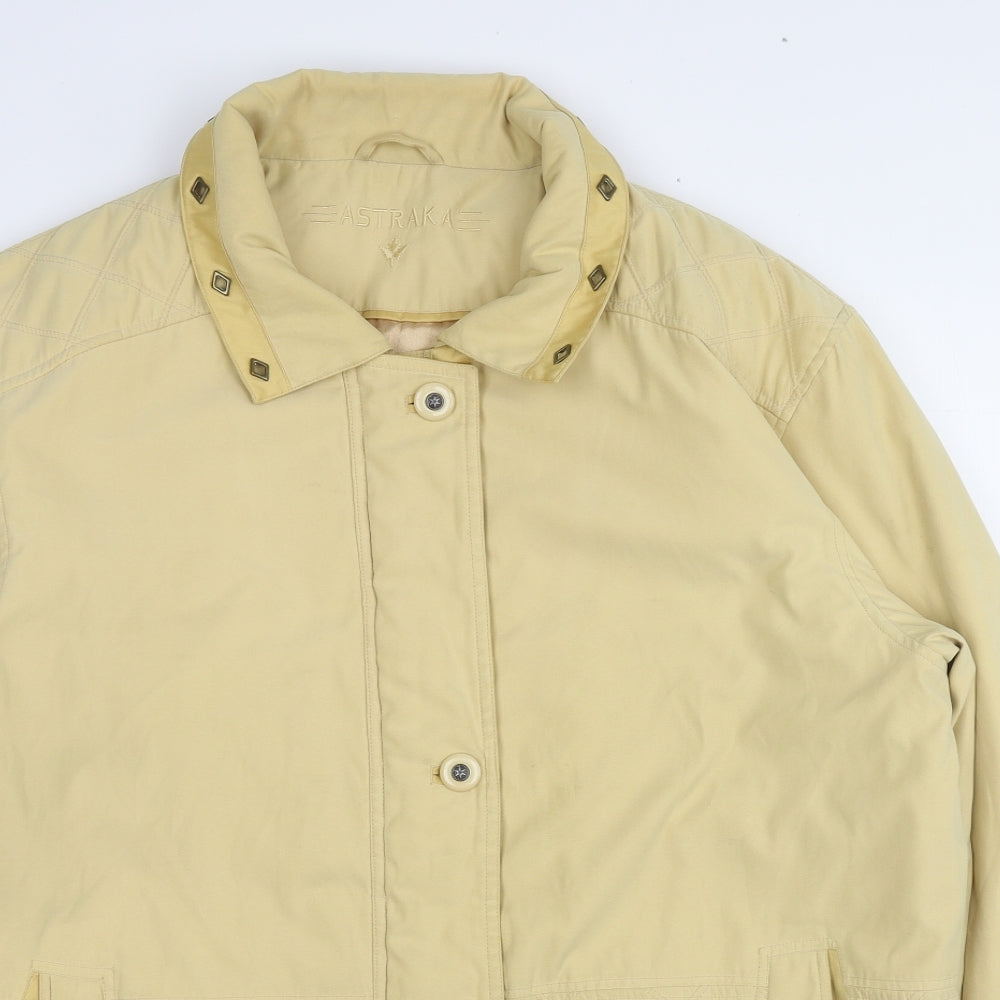 Astraka Womens Yellow Jacket Size L Zip