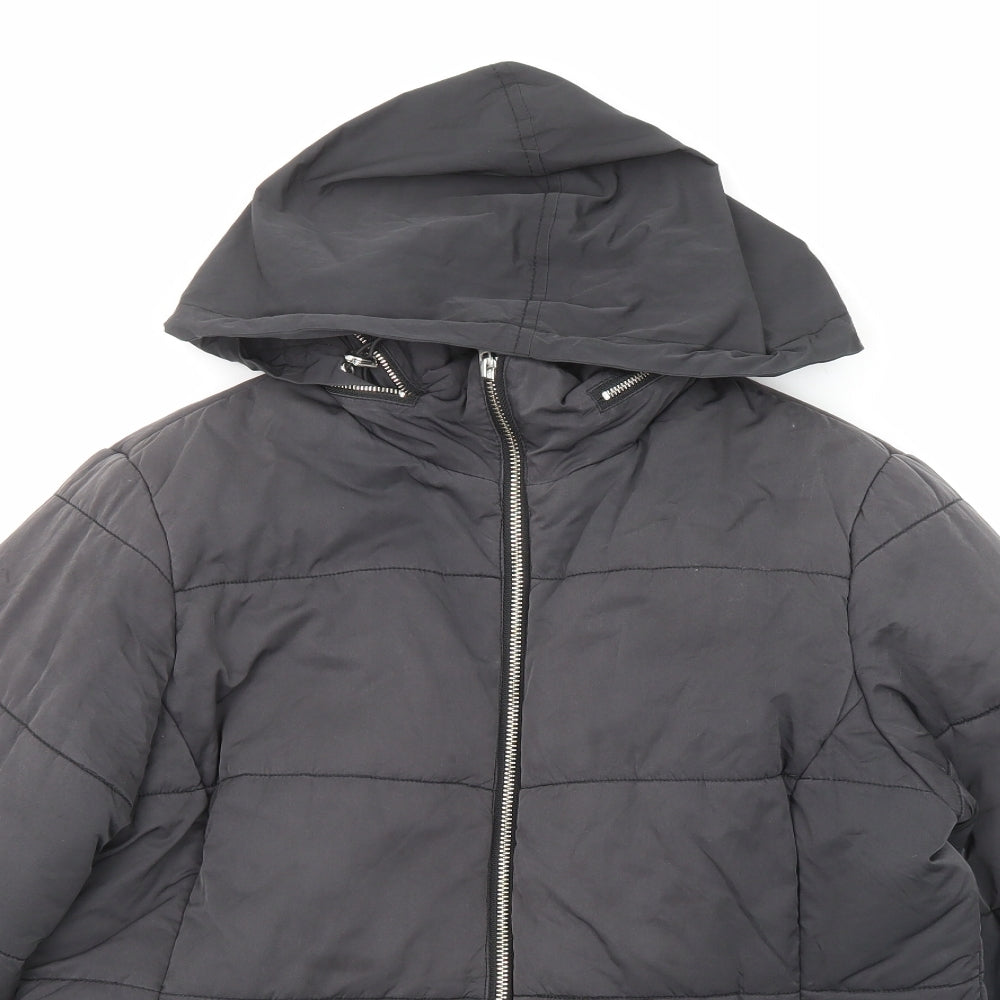 John Lewis Womens Grey Puffer Jacket Jacket Size 14 Zip