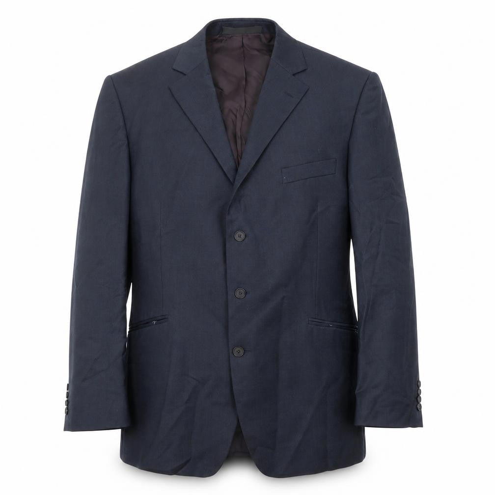 Marks and Spencer Mens Blue Wool Jacket Suit Jacket Size 46 Regular