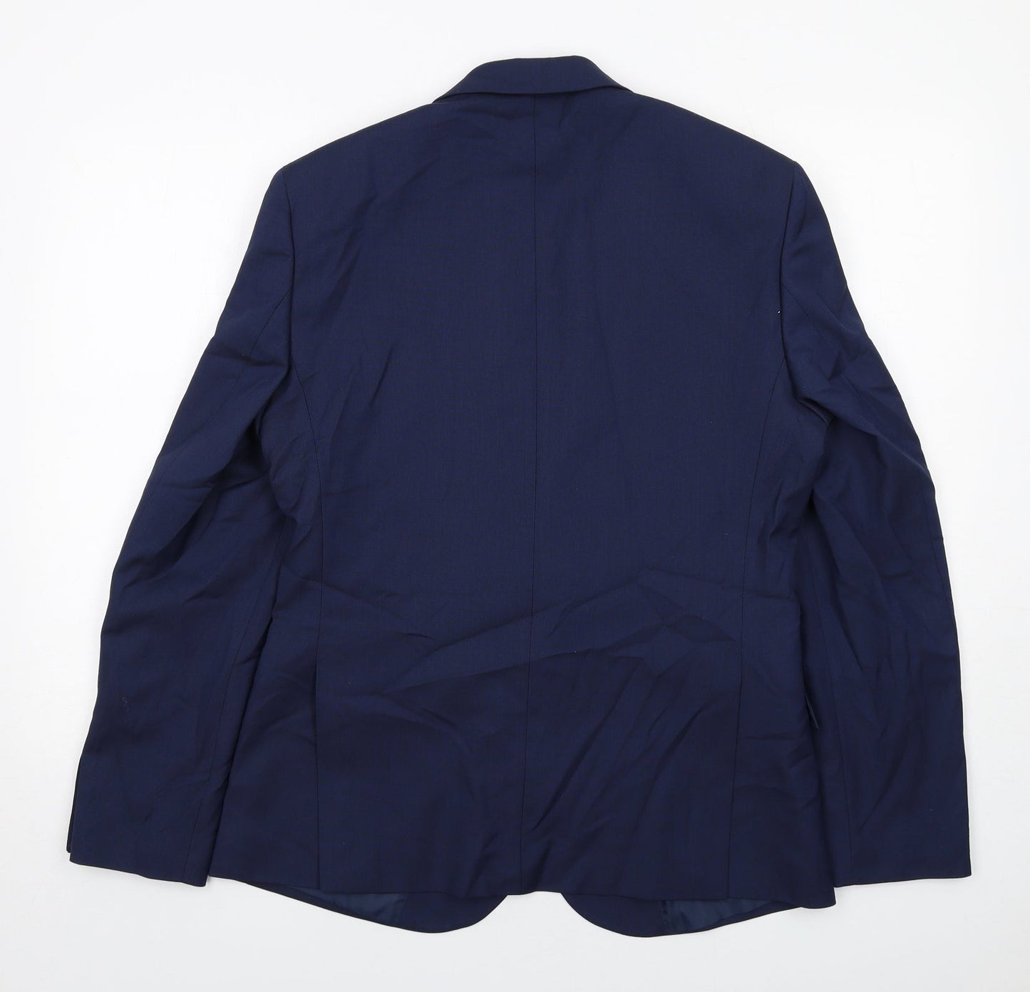 Marks and Spencer Mens Blue Polyester Jacket Suit Jacket Size 40 Regular