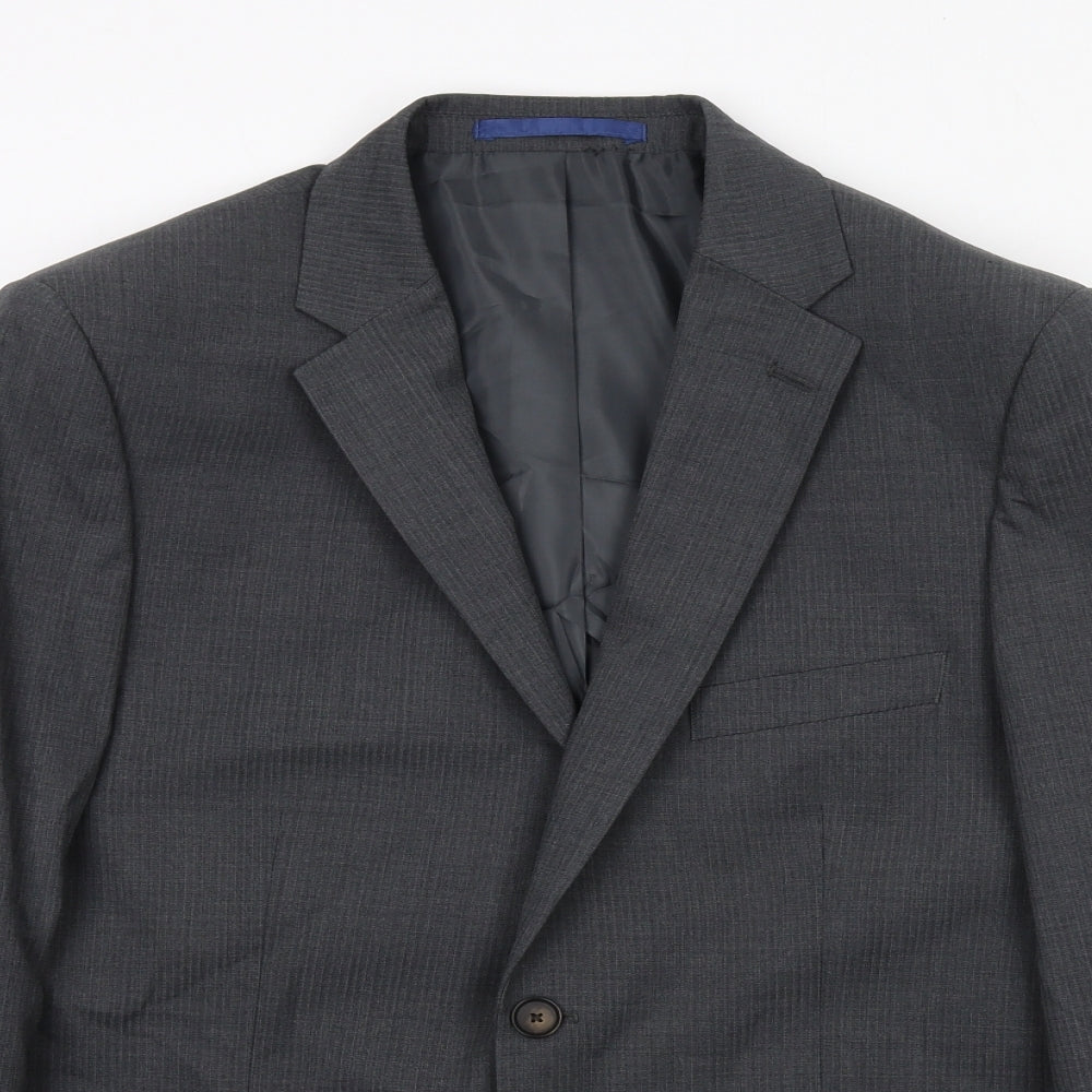 Marks and Spencer Mens Grey Wool Jacket Suit Jacket Size 40 Regular