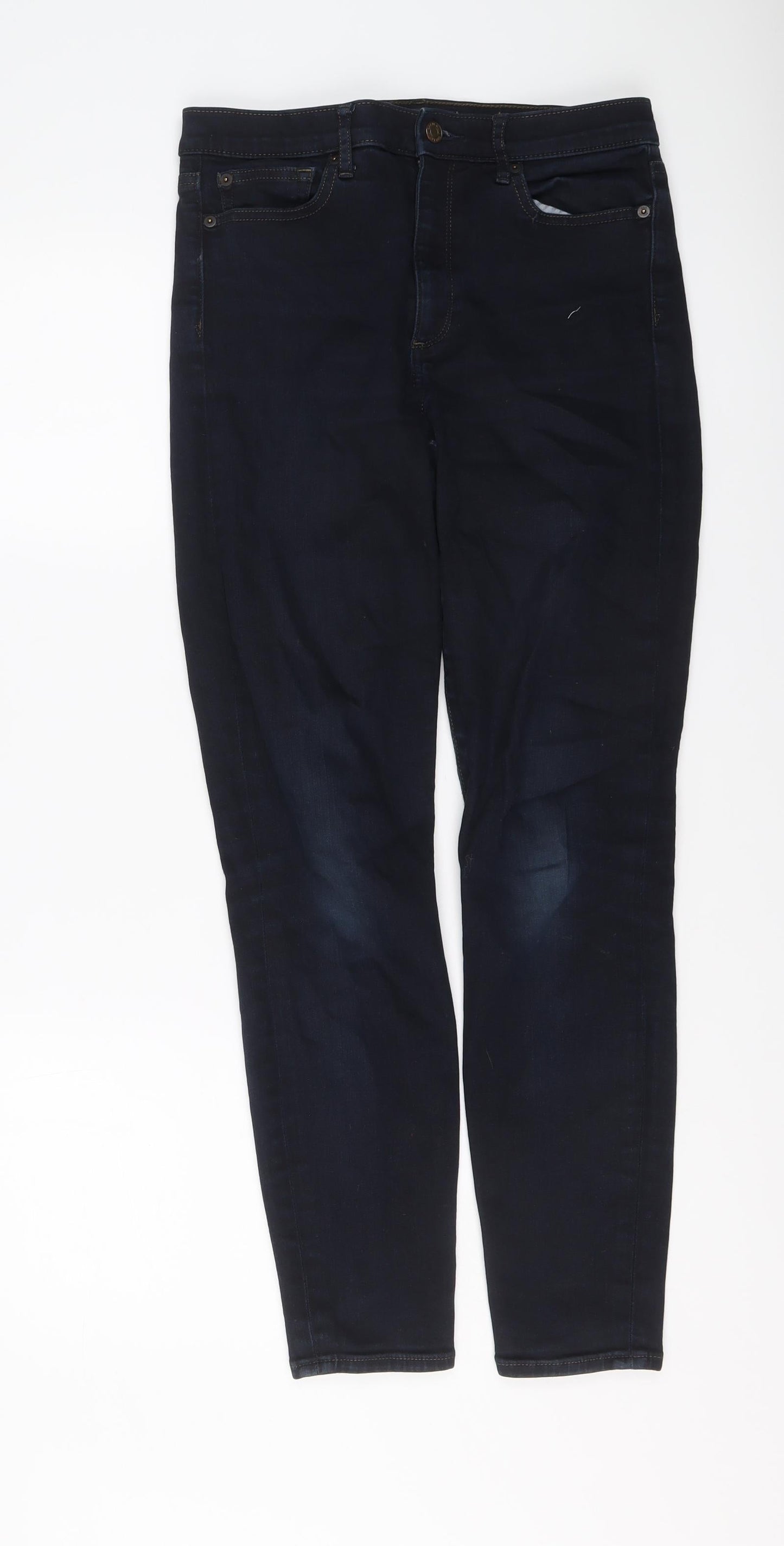 Gap Womens Blue Cotton Skinny Jeans Size 28 in L28 in Regular Button