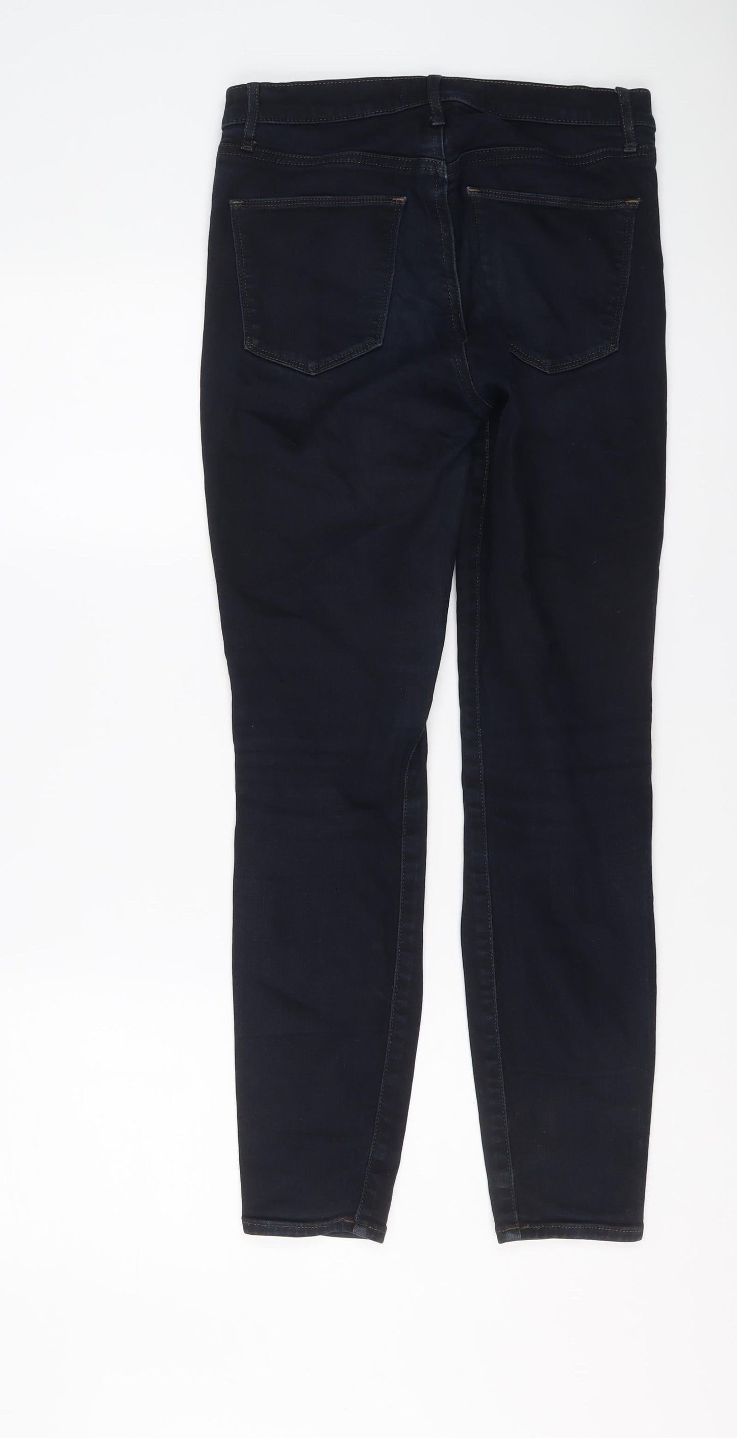 Gap Womens Blue Cotton Skinny Jeans Size 28 in L28 in Regular Button