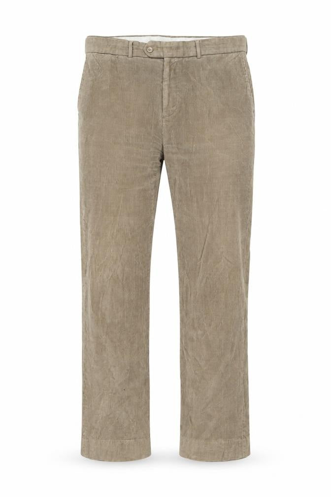 Cotton Traders Mens Beige Cotton Chino Trousers Size 38 in L31 in Regular Button