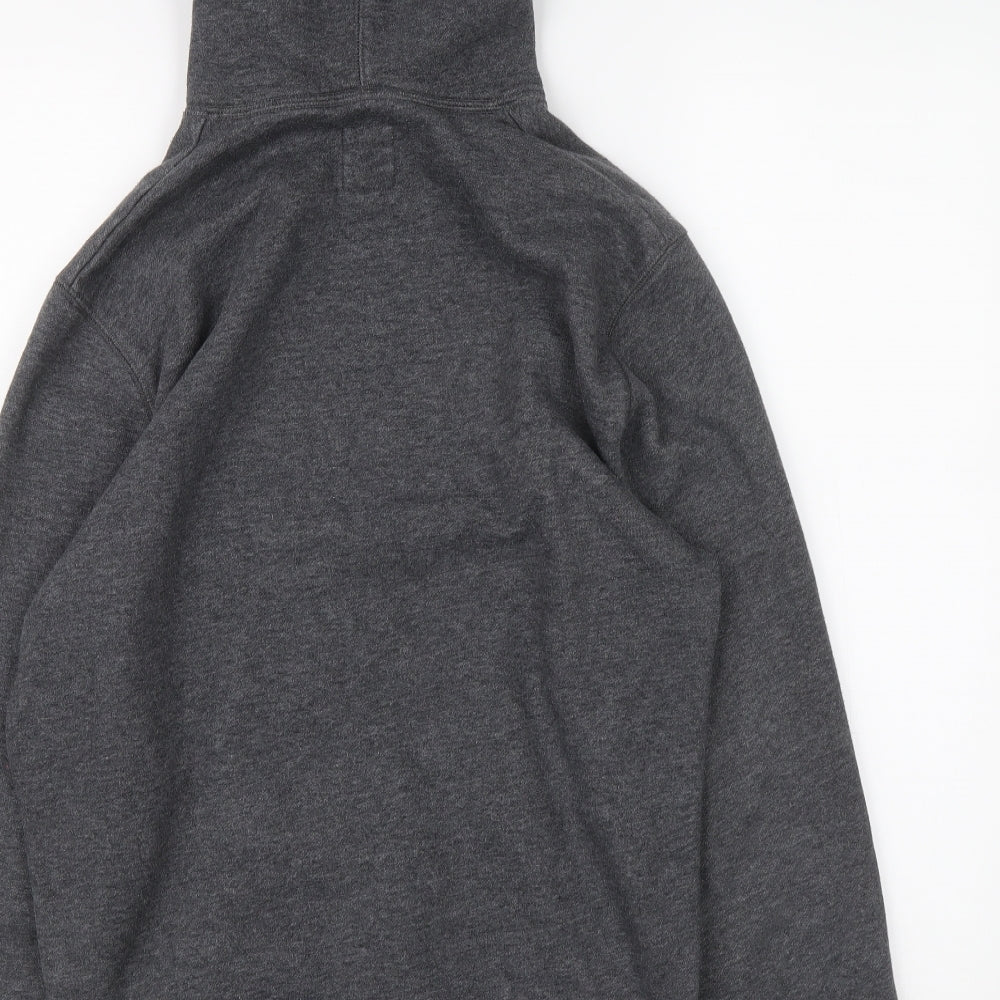 Jack Wills Mens Grey Cotton Pullover Hoodie Size S