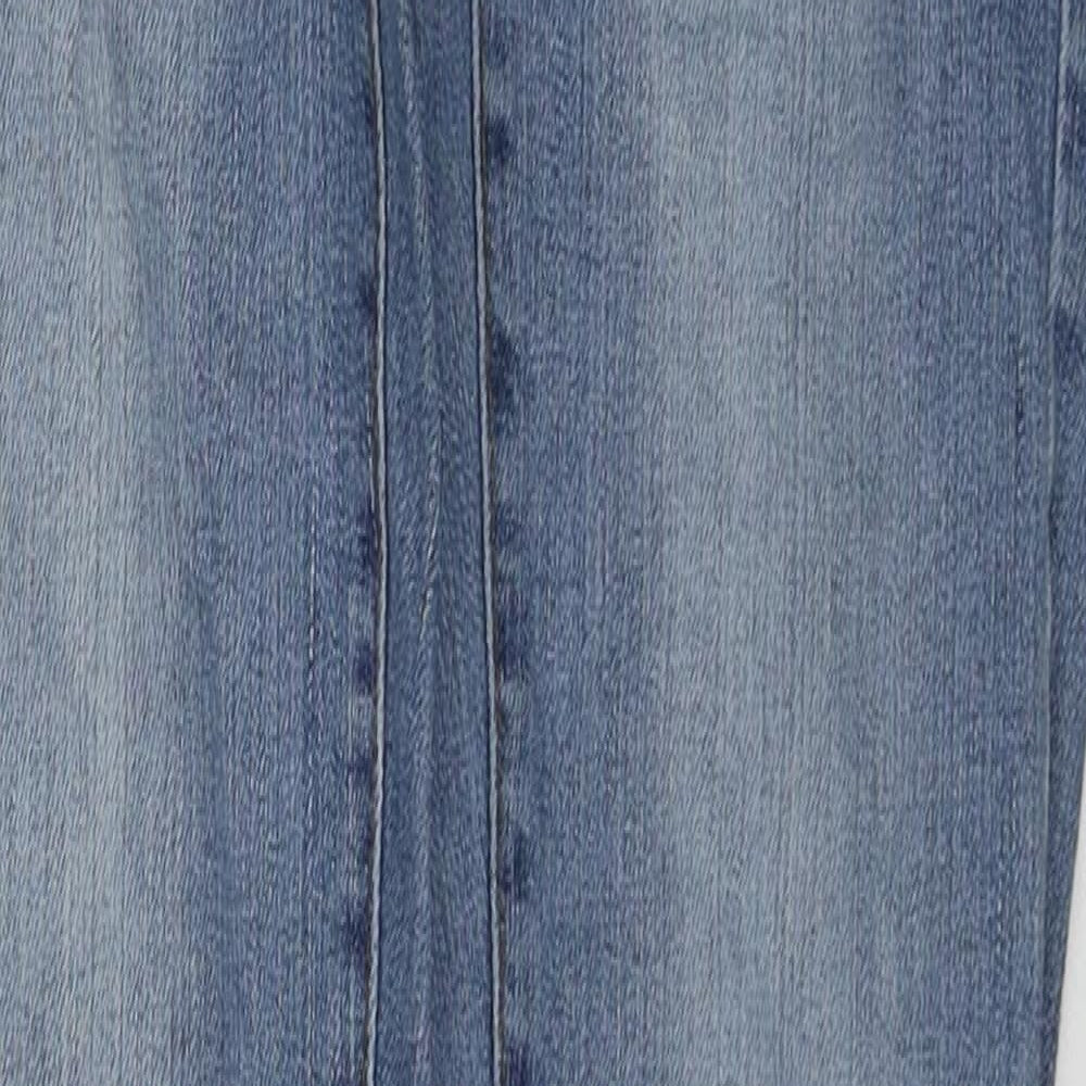 VERO MODA Womens Blue Cotton Skinny Jeans Size 25 in Regular Zip