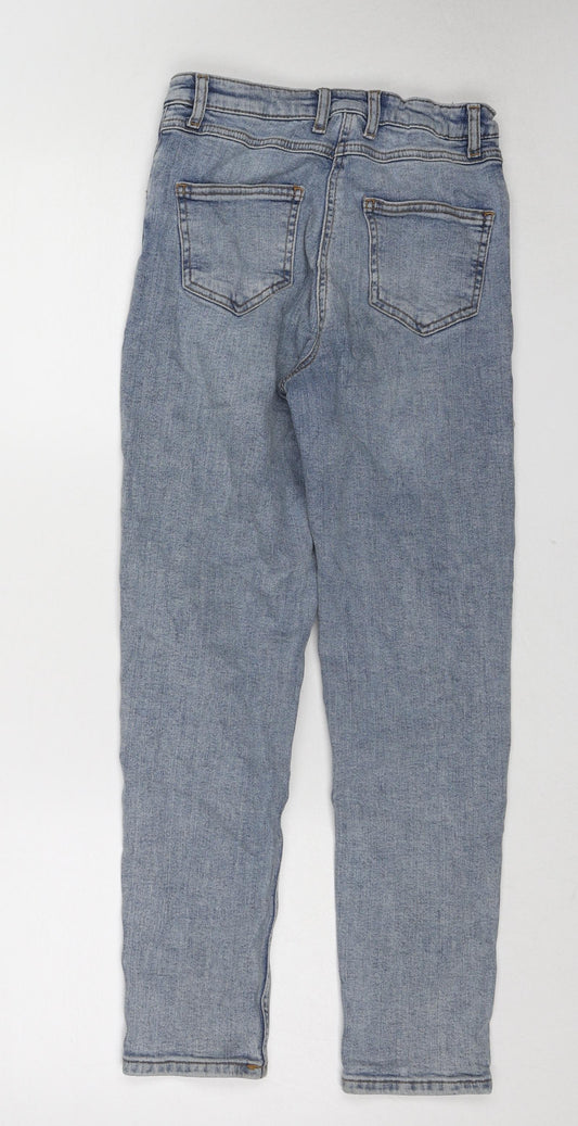 Design Ark Girls Blue Cotton Skinny Jeans Size 11-12 Years Regular Zip
