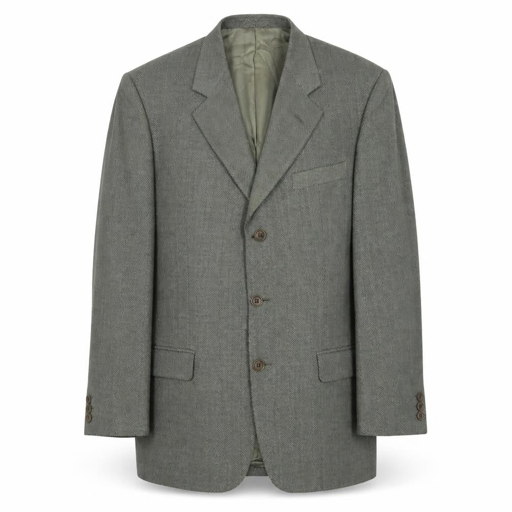 Marks and Spencer Mens Green Wool Jacket Suit Jacket Size 40 Regular