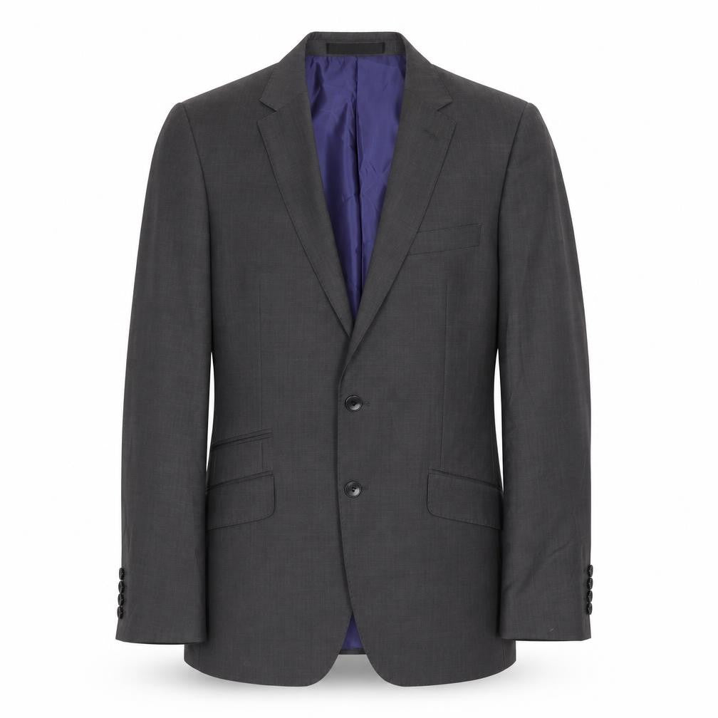 Front view of Autograph men’s grey wool jacket suit jacket, size 40, regular