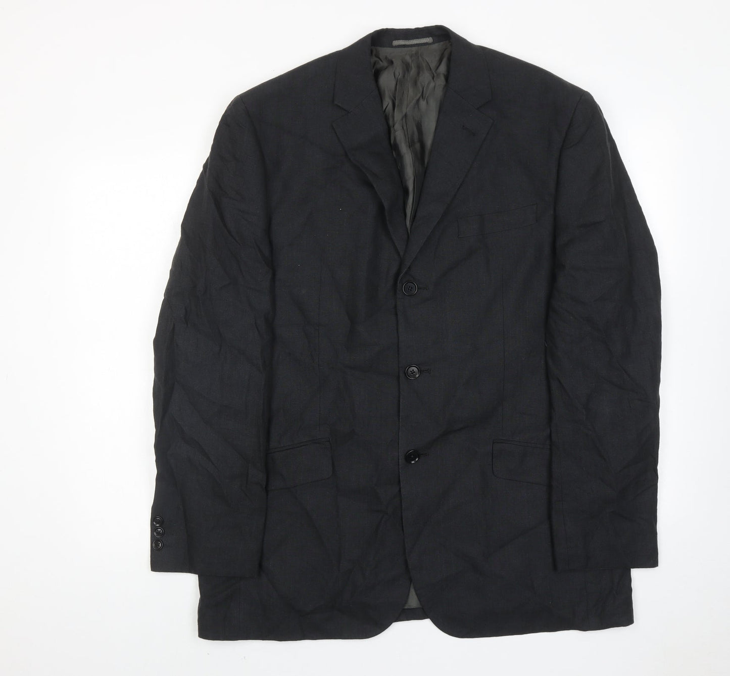 NEXT Mens Grey Polyester Jacket Suit Jacket Size 42 Regular